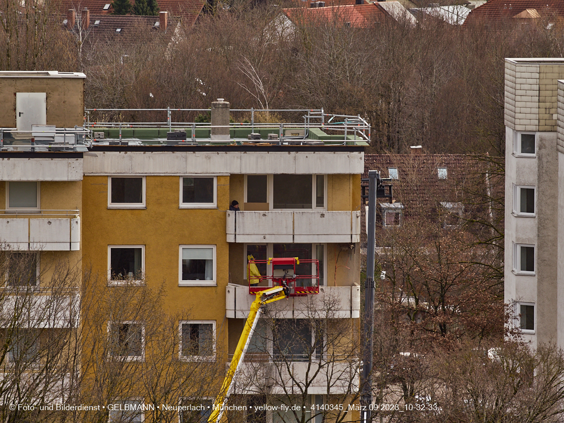 09.03.2023 - Fassadensanierung und Balkonentfernung am Karl-Marx-Ring 57c